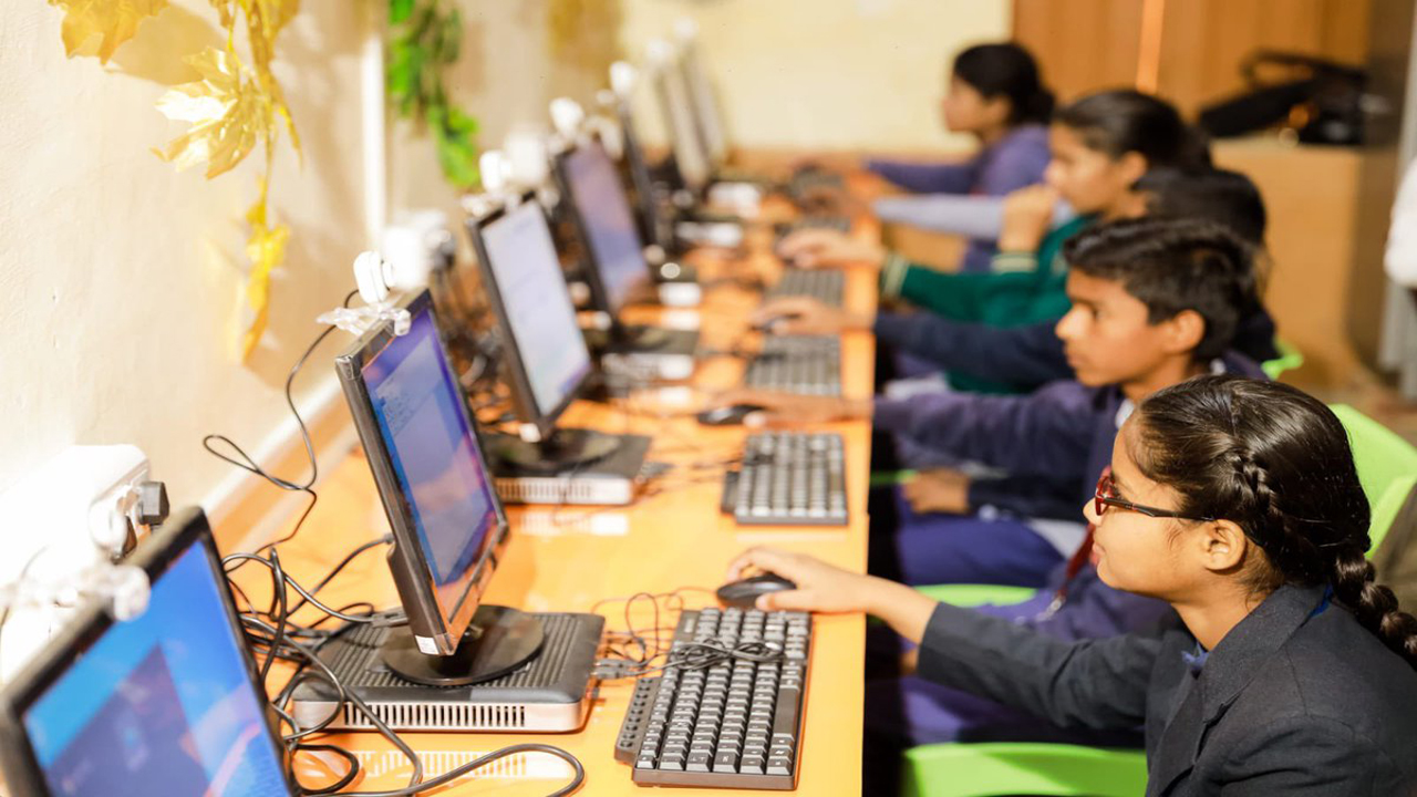 Students in a classroom session